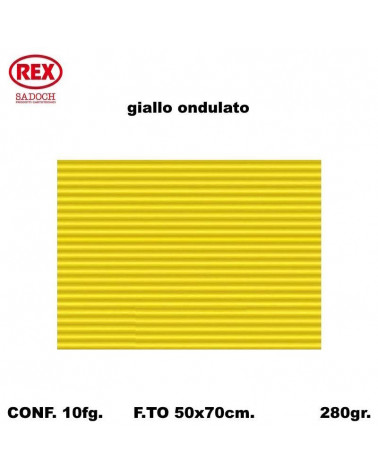 REX GIOCO ONDA 50X70 706 GIALLO-ONDULATO [10FG]