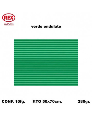 REX GIOCO ONDA 50X70 740 VERDE-ONDULATO [10FG]