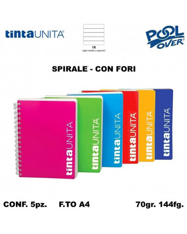 TINTA UNITA MAXI SPIRALE FORI 144FG 1R 51353-90648 [5PZ]