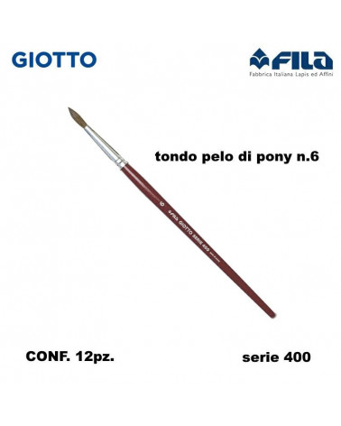 GIOTTO PENNELLO TONDO 400 N.6  [12PZ]