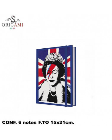 ORIGAMI TACCUINO 15X21 QUEEN 6PZ