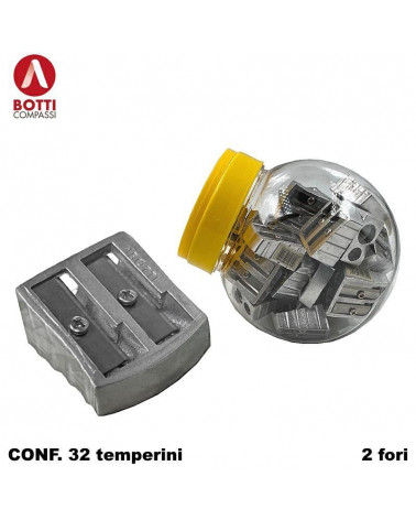 BOTTI TEMPERINO 2 FORI METALLO [32PZ]