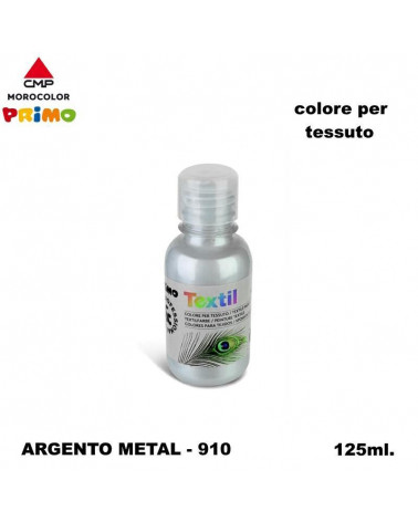 PRIMO COLORE PER TESSUTO 125ML ARGENTO-METAL