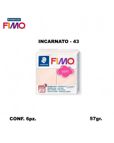 STAEDTLER PASTA FIMO SOFT 8020-43 ROSA CARNE [6PZ]
