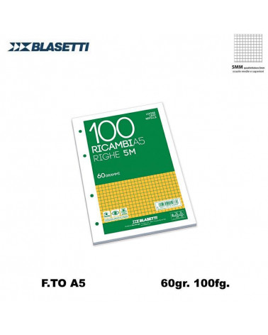 BLASETTI RICAMBI A5 100FG.60GR.5MM  1210