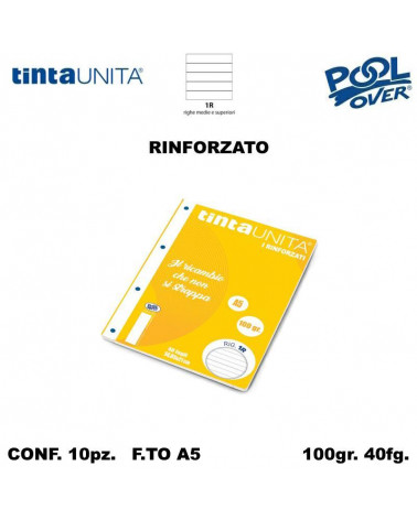 TINTA UNITA RICAMBIO A5 RINFORZATO POOL 1R 90392 [10PZ]