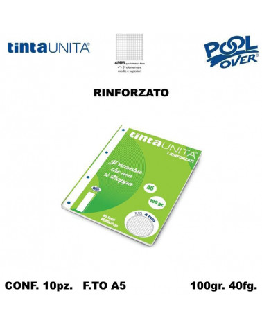 TINTA UNITA RICAMBIO A5 RINFORZATO POOL 4MM 90394 [10PZ]