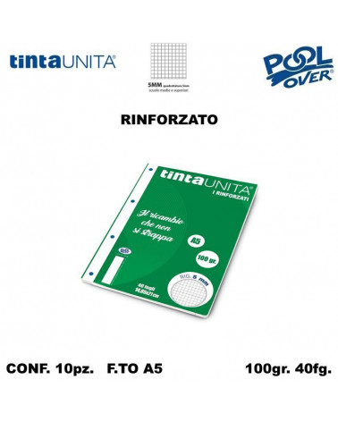 TINTA UNITA RICAMBIO A5 RINFORZATO POOL 5MM 90393 [10PZ]