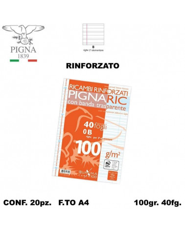 PIGNA RICAMBIO A4 RINFORZATO B [20PZ]