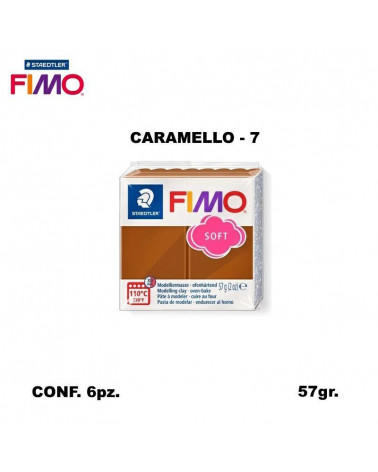 STAEDTLER PASTA FIMO SOFT 8020-7 CARAMELLO [6PZ]
