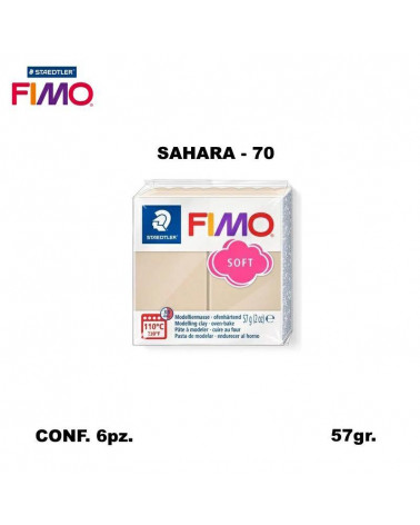 STAEDTLER PASTA FIMO SOFT 8020-70 SAHARA [6PZ]