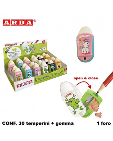 ARDA TEMPERINO FLIP FANCY 1 FORO + GOMMA [30PZ]
