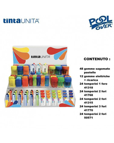 ASS.TO TINTA UNITA GOMME E TEMPERINI