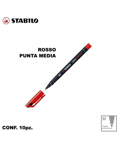 STABILO OHPEN 843 ROSSO M [10PZ]