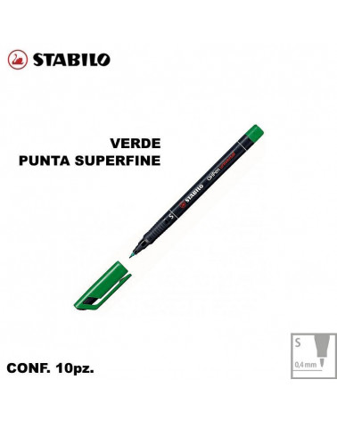STABILO OHPEN 841 VERDE S [10PZ]