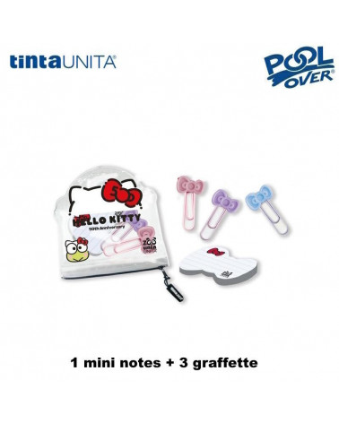 TINTA UNITA HELLO KITTY SET MINI DESK+FERMAGLI
