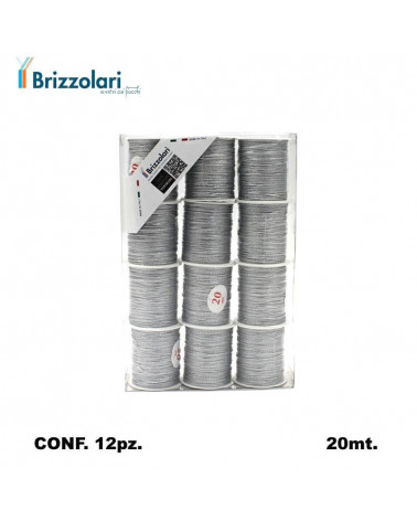 BRIZZOLARI ROCCHETTO 505 20MT.12PZ. ARGENTO 04-CORDONCINO