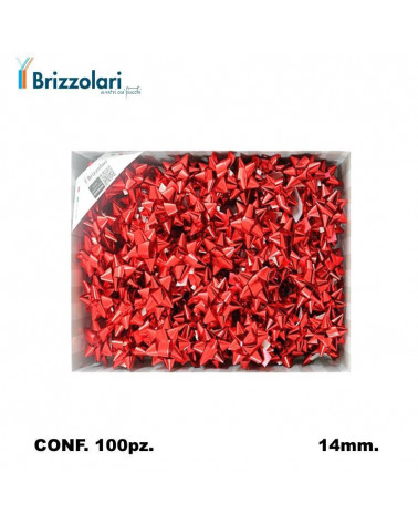 BRIZZOLARI COCCARDA 3170 MM14 100PZ. MEDIA ROSSO 07-METAL