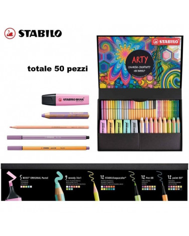 STABILO ARTY MIXED SET 50PZ.