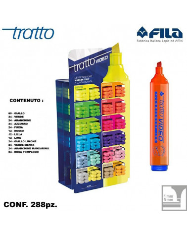 TRATTO VIDEO 288pz.EVIDENZIATORE-837500