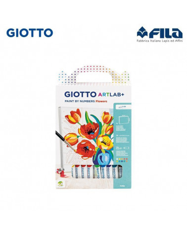 GIOTTO ART LAB PAINT BY NUMBER FLOWERS 582600