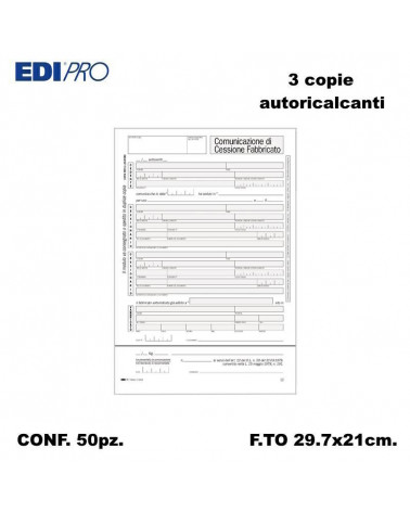 EDIPRO MODELLO CESSIONE FABBRICATO 29,7X21 E5509 [50PZ]