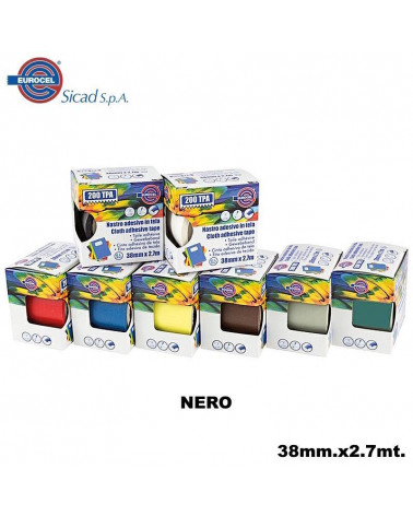 EUROCEL NASTRO ADESIVO TELATO 38X2,70 NERO