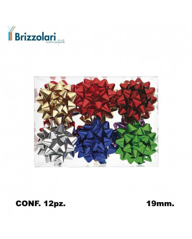 BRIZZOLARI COCCARDA 3370 MM19 12PZ. MAXI ASSORTITO 00-METAL