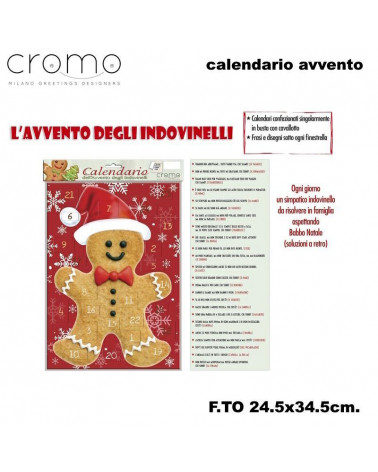 CROMO CALENDARIO AVVENTO INDOVINELLI NT.6925