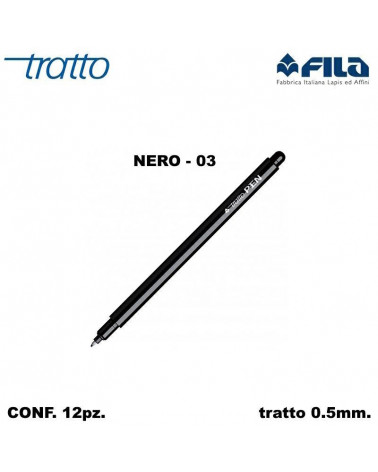 TRATTO MARCATORE PEN  NERO 03 [12PZ]