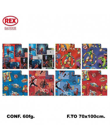 REX CARTA REGALO RASO MARVEL 60fg.MV560