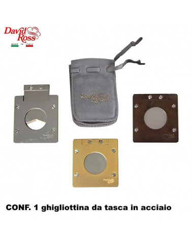 DAVID ROSS GHIGLIOTTINA DA TASCA IN ACCIAIO