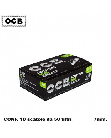 OCB FILTRI ACTIV TIPS SLIM 7MM.10PZ.X[50](500)