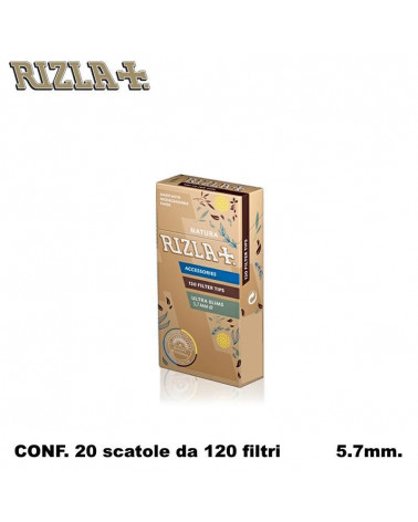 RIZLA FILTRI ULTRA SLIMS 5,7MM NATURA 120PZ x [20CF] (2400)