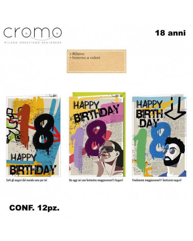 CROMO BIGLIETTI 18 ANNI NU.8992 [12PZ]