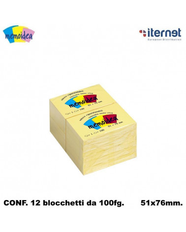 MEMOIDEA NOTES ADESIVI 51X76 [12PZ]