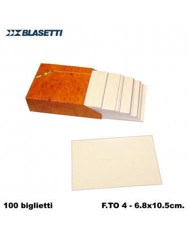 BLASETTI BIGLIETTI VISITA 4 100PZ. 6X10 661