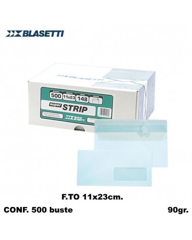 BLASETTI BUSTE 11X23 FINESTRA  148-LETTERA POSTALI [500PZ]