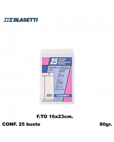 BLASETTI BUSTE A SACCO 16X23 POSTALI 0535 25PZ