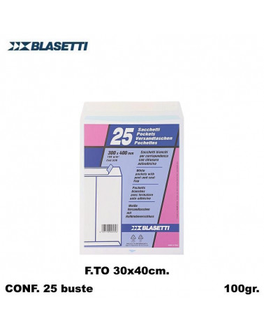 BLASETTI BUSTE A SACCO 30X40 POSTALI 0539 25PZ