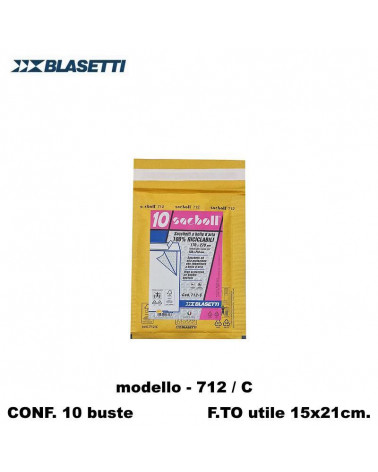 BLASETTI BUSTE IMBOTTITE -C- 712  15X21 17X27-POSTALI [10PZ]