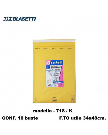 BLASETTI BUSTE IMBOTTITE -K- 718  34X48 37X55-POSTALI [10PZ]