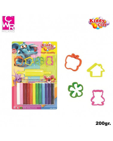 CWR PLASTILINA KIDDY CLAY 200gr.+ ACCESSORI