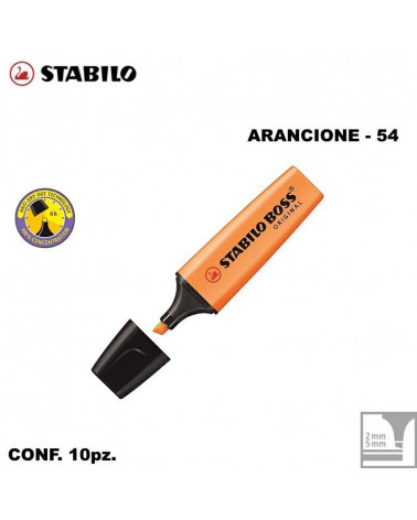 STABILO BOSS ORIGINAL ARANCIONE 54-EVIDENZIATORE [10PZ]