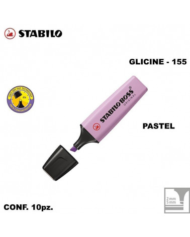 STABILO BOSS PASTEL GLICINE 155-EVIDENZIATORE [10PZ]