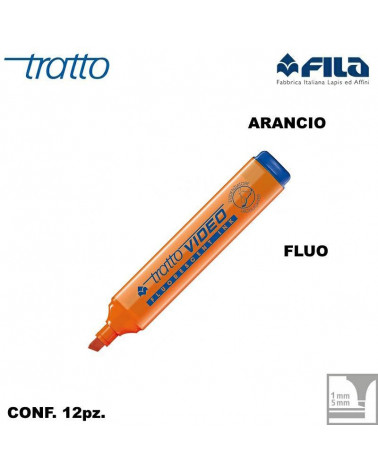 TRATTO VIDEO ARANCIO EVIDENZIATORE [12PZ]