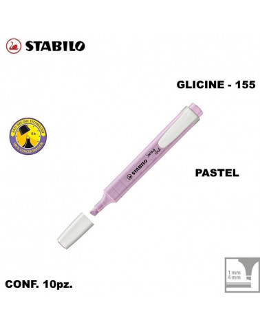STABILO SWING COOL PASTEL GLICINE EVIDENZIATORE-155 [10PZ]