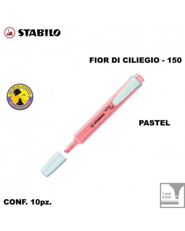 STABILO SWING COOL PASTEL FIOR DI CILIEGIO EVIDENZIATORE-150 [10PZ]