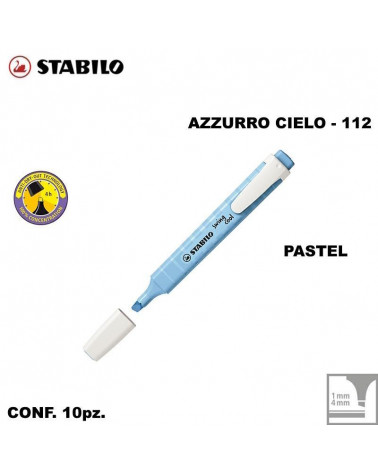 STABILO SWING COOL PASTEL AZZURRO CIELO EVIDENZIATORE-112 [10PZ]