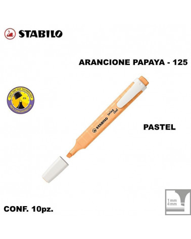 STABILO SWING COOL PASTEL ARANCIONE PAPAYA EVIDENZIATORE-125 [10PZ]